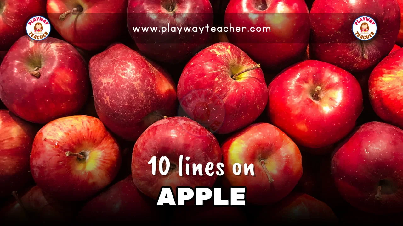 10 lines on apple