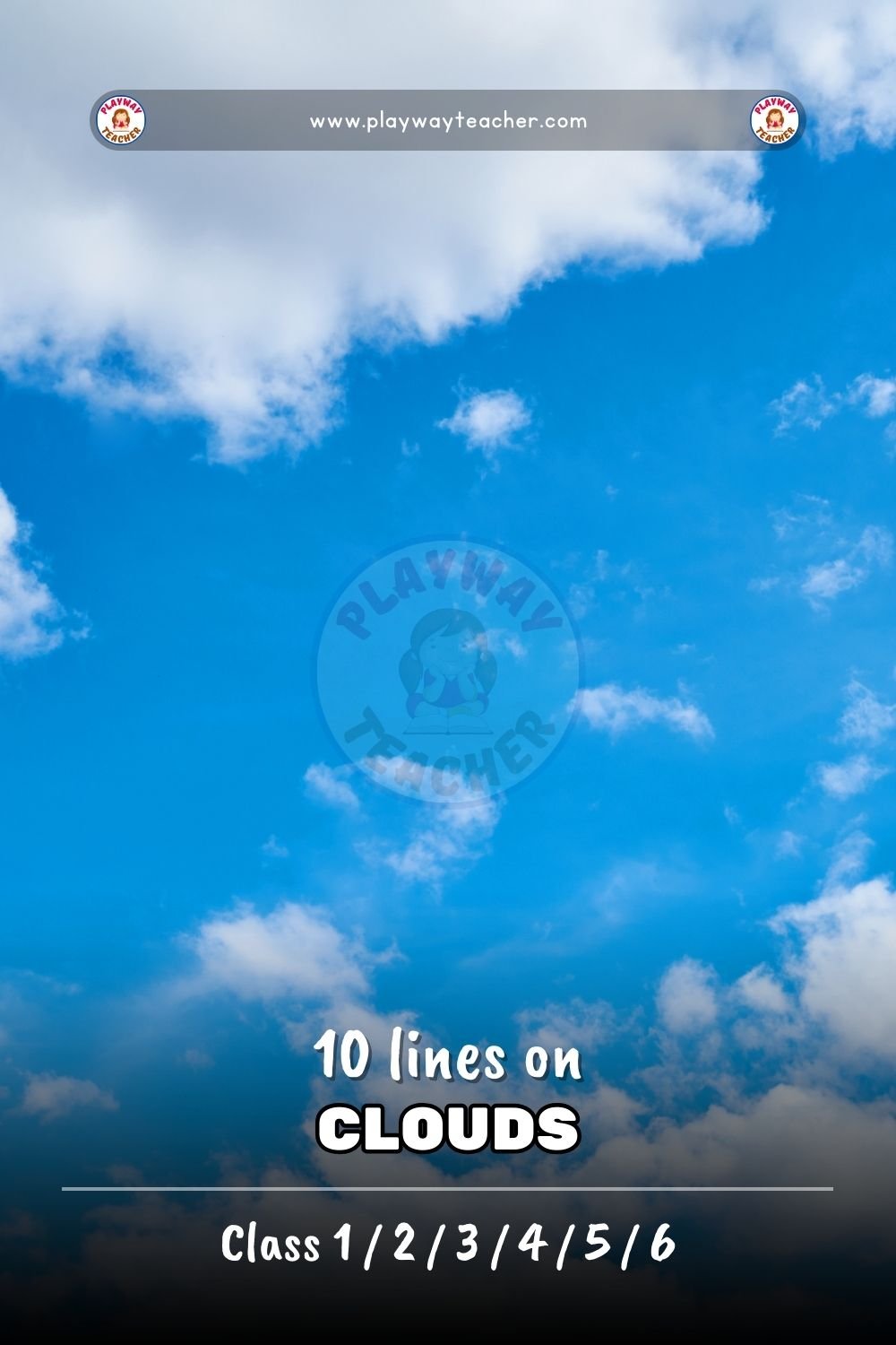 10 lines on clouds playwayteacher