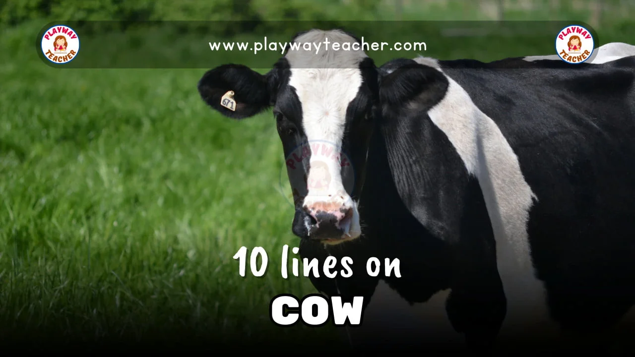 10 lines on cow