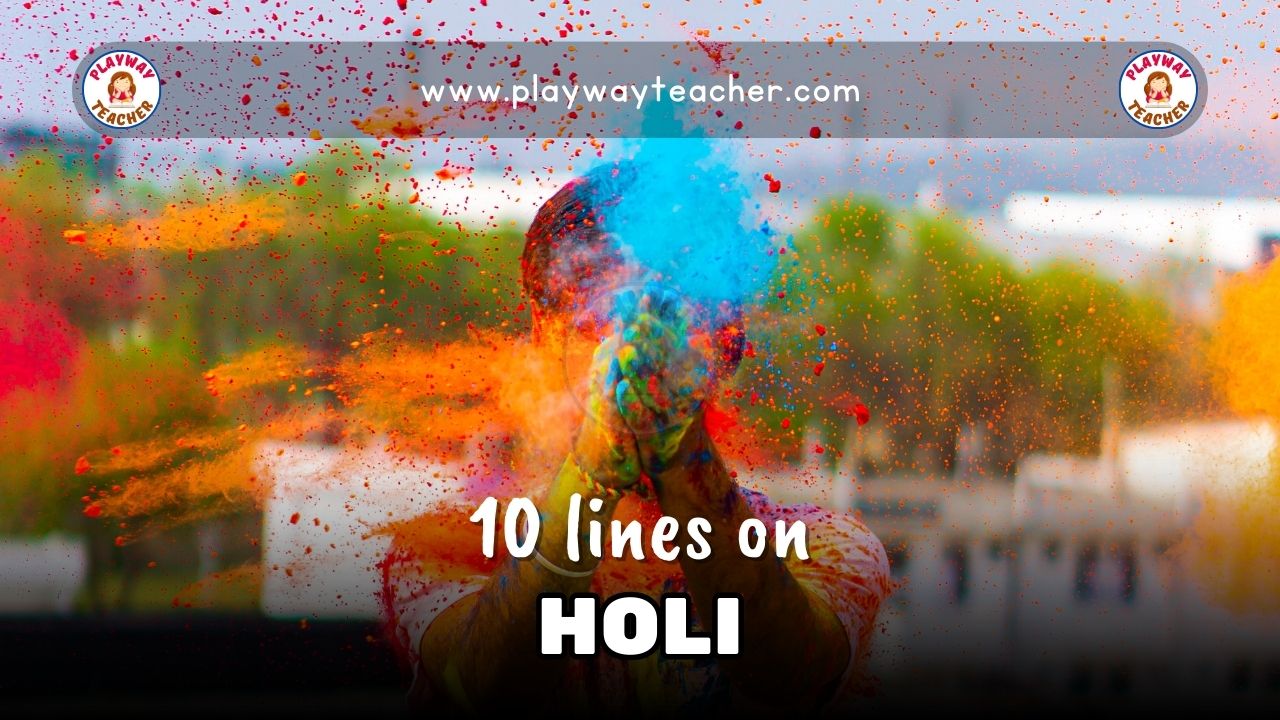 10 lines on holi