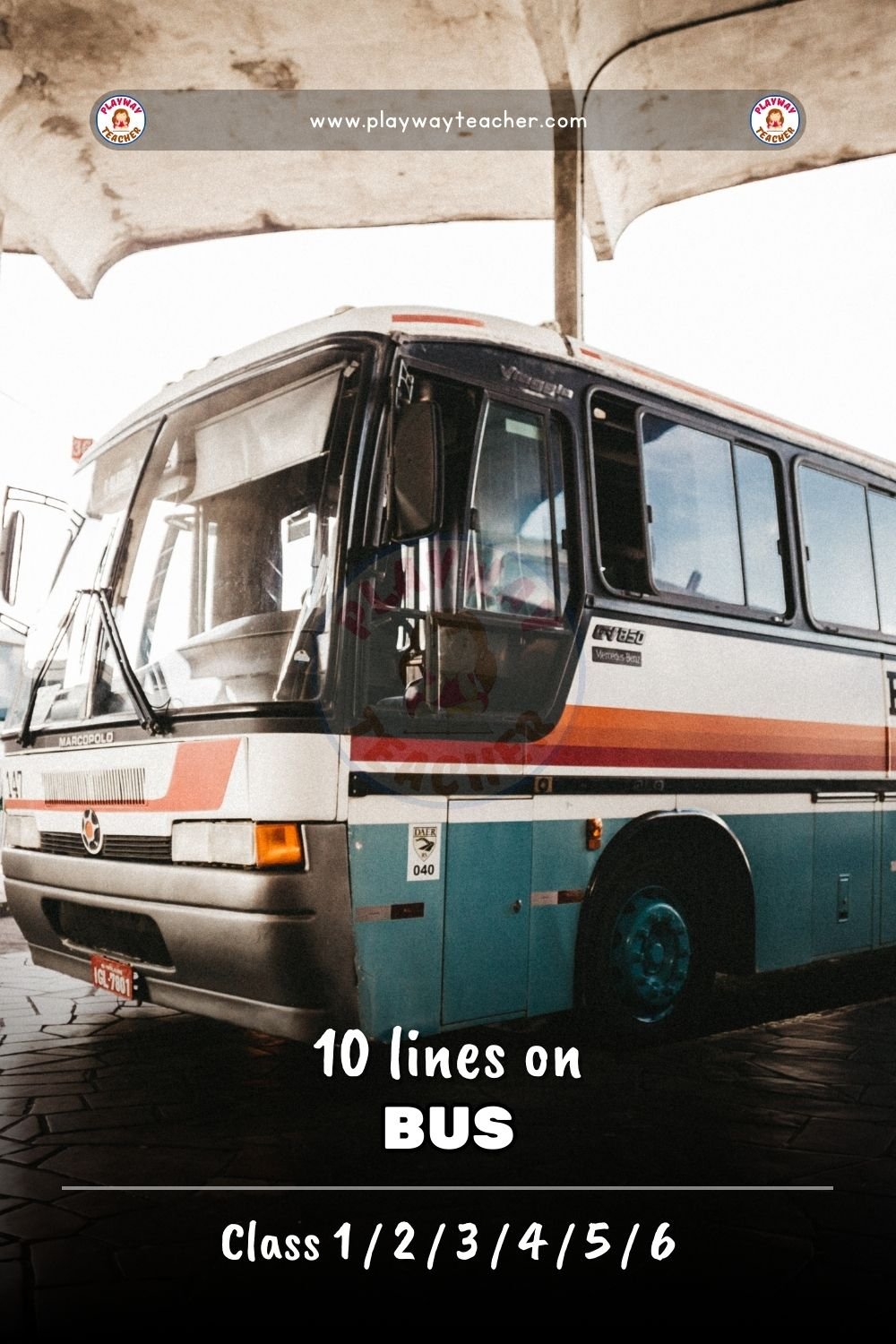 10 lines on bus playwayteacher